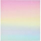 Gift Boutique 100 Count Pastel Rainbow Cocktail Beverage Napkins Disposable Paper Ombre Dessert Napkin for Summer Spring Birthday Party Supplies