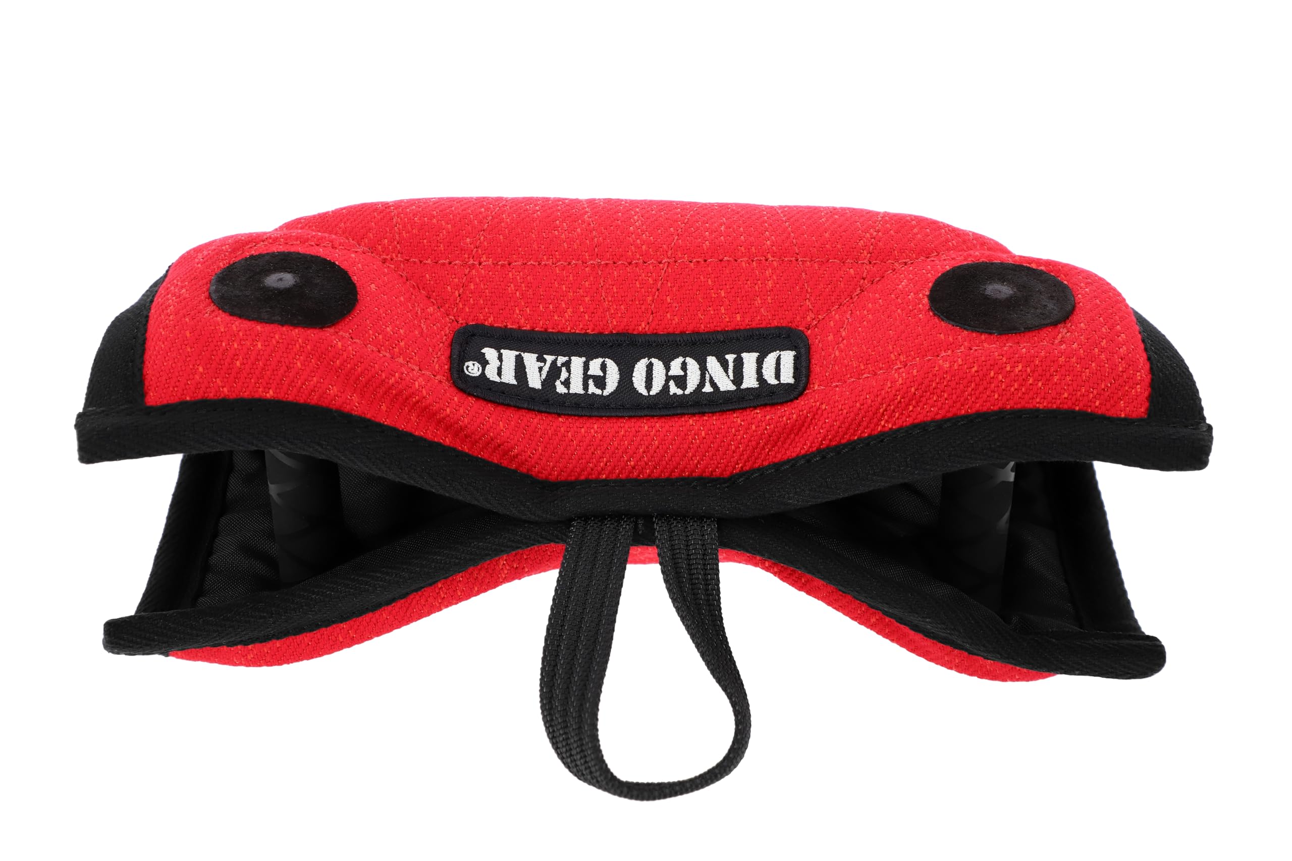 DINGO GEAR Universal Bite Wedge for Dog Training, K9, IGP, Obedience, Dogs Sports, Nylcot, Mini Sleeve with 1 Handle, 2 Holders Inside, Hard, Red (S00708)