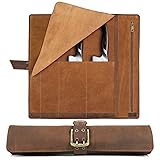ELIZO Leather Knife Roll Bag Professional Chef