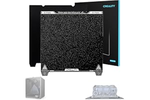 Creality Upgraded K1 Max Frosted PEI Build Plate Kit (315*310mm), Magnetic Flexible Steel Plate, 3D Printer Platform for K1 M