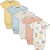 Grow by Gerber baby-boys 5-pack Short-sleeve Onesies Bodysuits