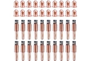 Lewan 20 Pcs 220941 Plasma Tips 20 Pcs 220842 Plasma Electrode Fit for Powermax 45XP/65/85/105 Torch Consumables