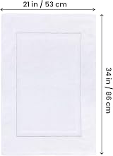 Utopia Towels Bath Mats 53 x 86 cm White Pack of 2 100% Cotton view 2