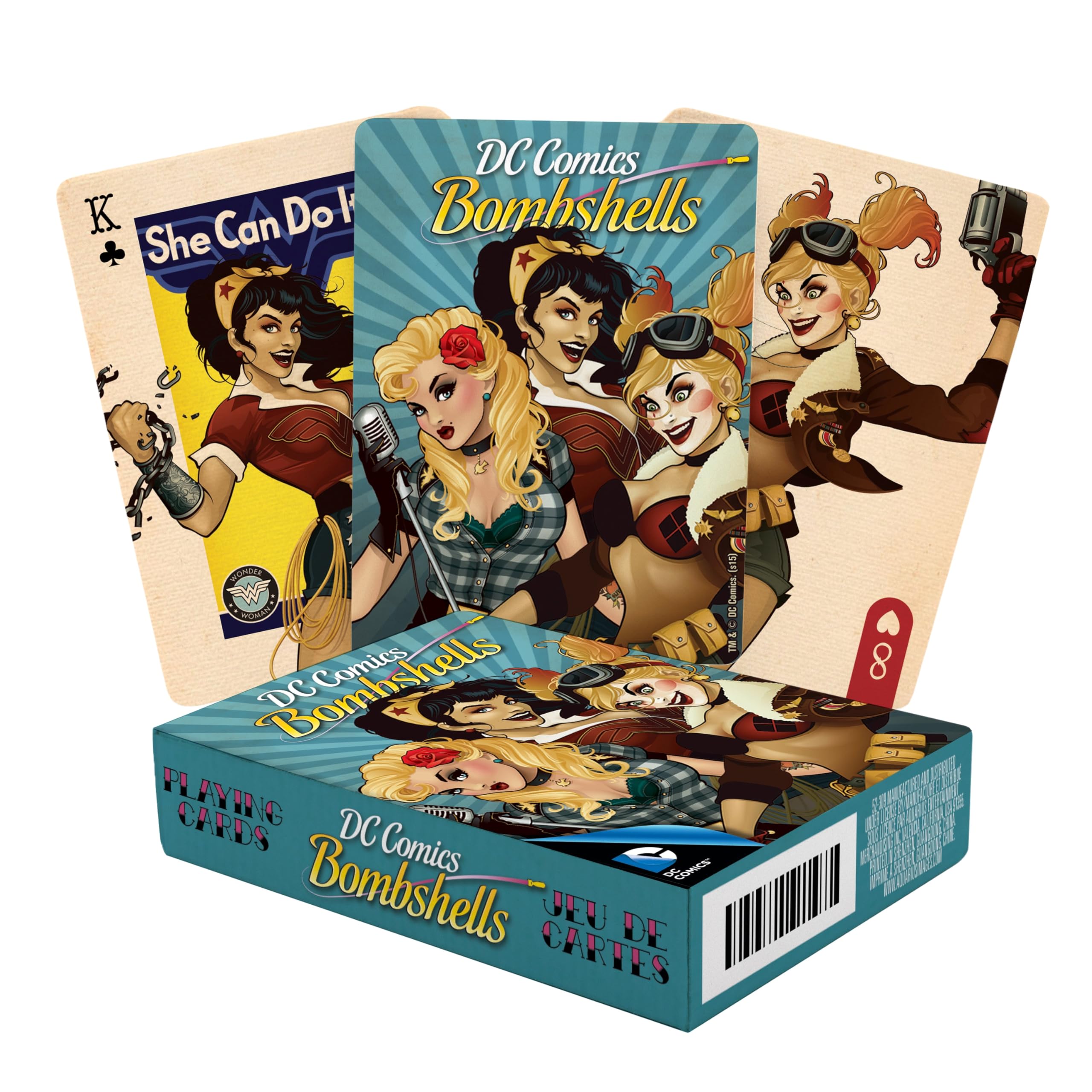 AQUARIUS 52309 DC COMICS - Bombshells - Jeu de cartes