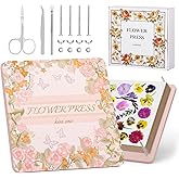 Flower Press Kit – 11"x11" Large Wooden Plant Press for DIY Pressed Flowers & Bouquet Preservation | Scrapbooking & DIY Crafts | Craft Kit for Adults & Teens | Ideal Gift for Nature & Art Lovers