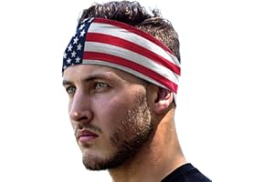 E Tronic Edge Running Headbands for Men, Women, Boys and Girls, Sports Sweatbands for Basketball, Yoga, Exercise, Workout, Quick Drying and Non-Slip Workout Stretchy Hairband