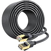 cat gruciso Cat 8 Ethernet Cable 50FT,RJ45 High Speed Network LAN Cable | 6ft 8ft 10ft 50ft 60ft 75ft 100ft 150ft 250ft 300ft 500ft 1000ft 1500ft Supports 40Gbps 2000MHz for Router Gaming Modem