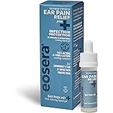 eosera Ear Pain MD +Plus Earache Relief Drops &ndash; 4% Lidocaine + Antiseptic for Pain Relief &amp; Infection Protection &ndash; Swimmer's Ear, Ear Infections, Allergies