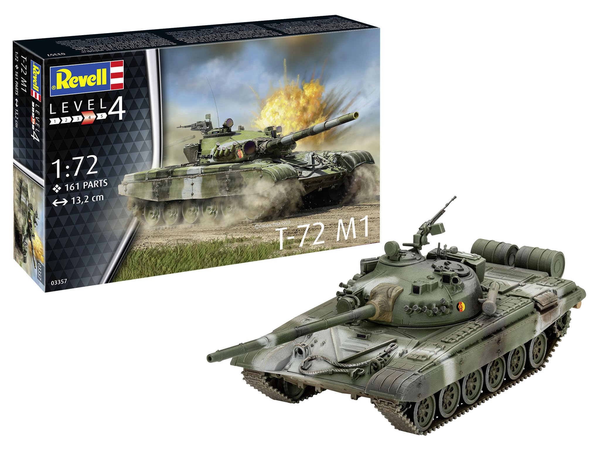 Revell 03357 T-72 M1 Tank 1:72 Maquette en Plastique Non construit/Non peint — image 1