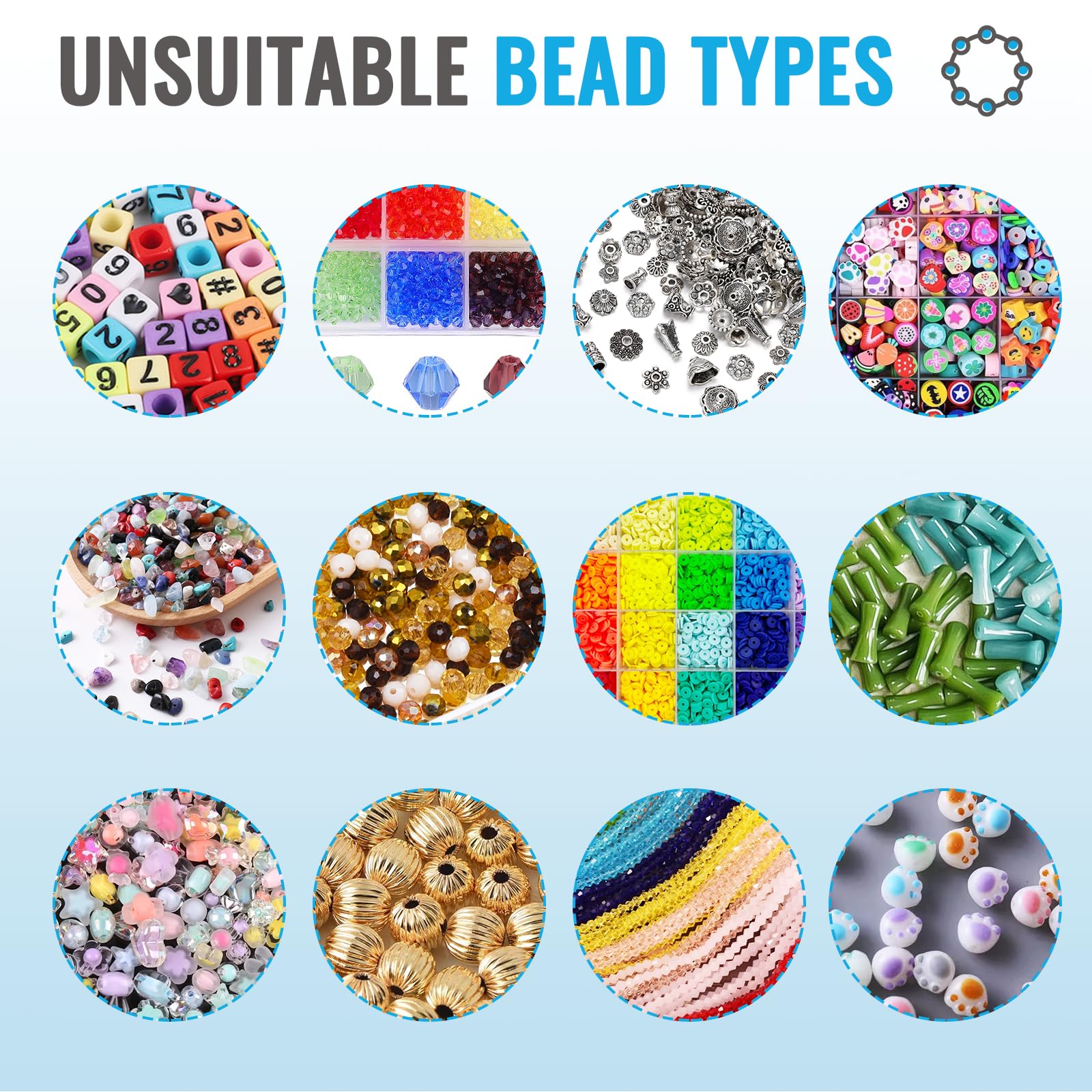 Electric Bead Spinner Stainless Steel Beading Machine for 1.5-17MM Beads 2 Channels Electric Bracelet Spinner Bead Spinner for Jewelry Making Speed Adjustable with Spinner Needles