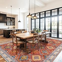 CAPALOCA 5x7 Area Rug Bohemian Rugs with Print