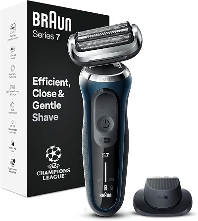 Braun Series 7 71-B1200s Electric Shaver with EasyClick Trimmer 360° Wet & Dry