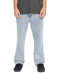 Volcom Men's Solver Denim Jean, Carolina Blue, 28x34