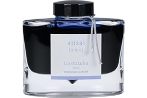 PILOT Iroshizuku Bottled Fountain Pen Ink, Ajisai, Hydrangea (Blue Purple) 50ml Bottle (69211)