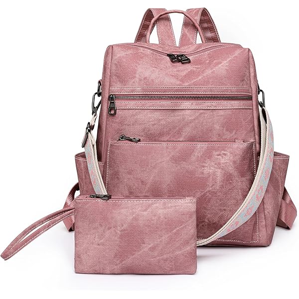 anti theft pink leather backpack Amazon.com: Qyoubi Women's Leather Fashion Backpack Purse Anti-theft Ladies  Casual Handbag Convertible Multipurpose Travel Bag Pink : Clothing, Shoes &  Jewelry