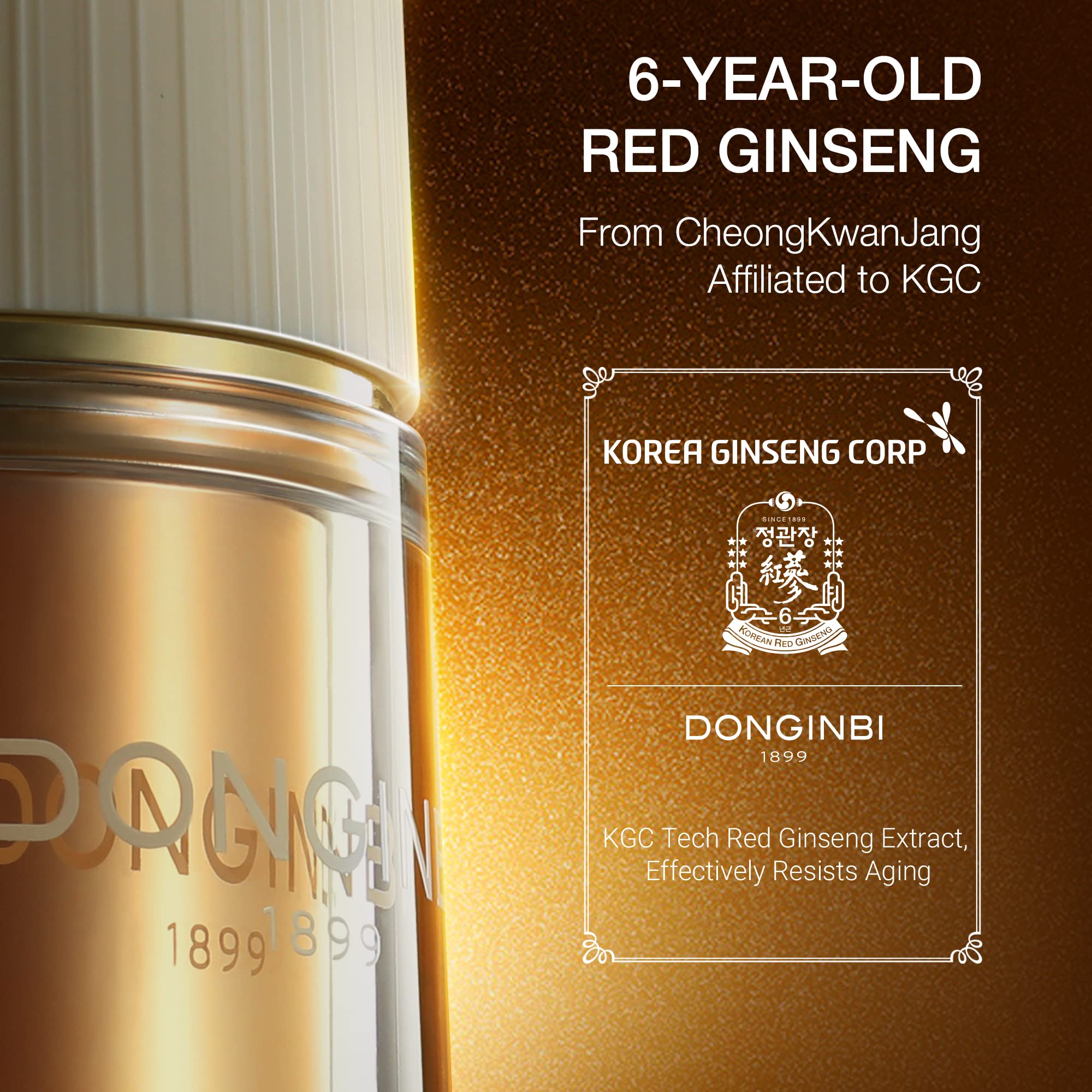 DONGINBI Power Repair Concentrated Essence Set, Hydrating and Anti-Aging, Firms & Lifts, Deep Moisturizing, Korean Ginseng Skin Care