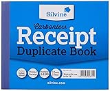 Silvine Carbonless Duplicate Receipt Book