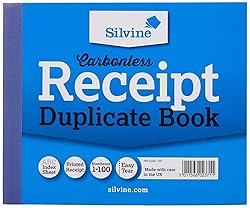 Silvine Carbonless Duplicate Receipt Book