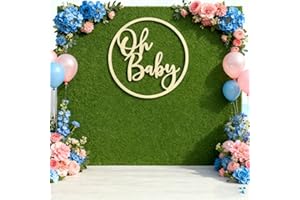 REMAX Oh Baby Sign for Backdrop,Boy or Girl Birthday Sign for Gender Reveal Decor,Baby Shower Decorations