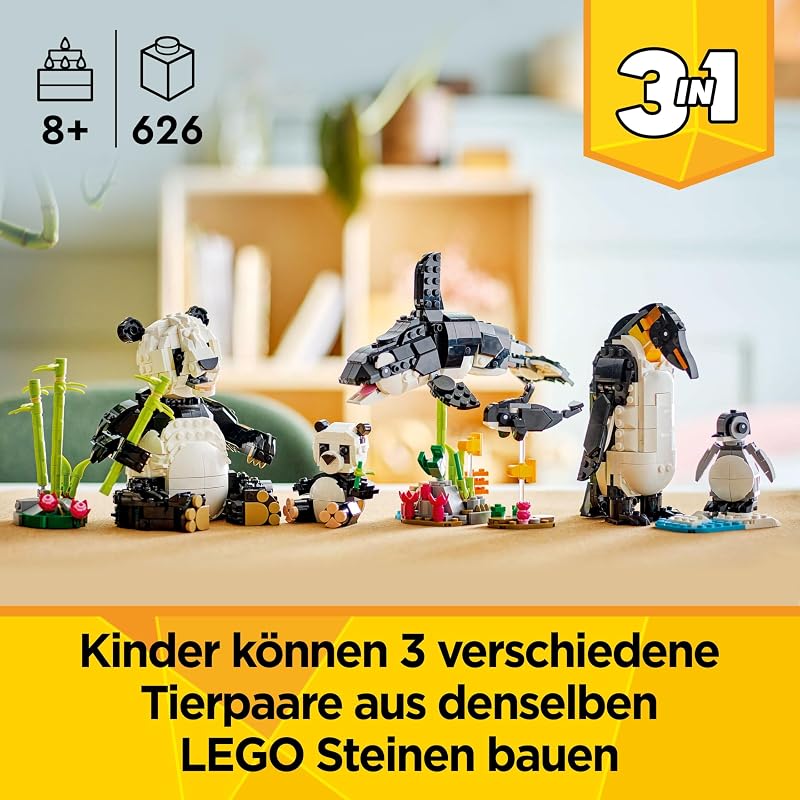 Creator 3in1 Wilde Tiere: Pandafamilie 31165
