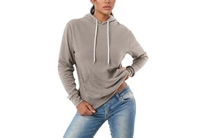 GIVON Women's Essential Pullover Hoodie Thin Lightweight Long Sleeve Comfort Sweatshirt for Everyday Wear