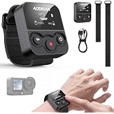 Wireless Action Camera Remote for DJI Osmo Action 6/5 Pro/4 and Insta360 X5 | OLED Screen, Wrist &amp; Handlebar Strap, Controls Up to 3 Cameras; Works with DJI Osmo 360, Insta360 X4/X3/Ace Pro 2 for Cycling