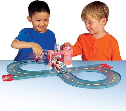 paw patrol marshall's pet rescue track set