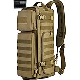 Protector Plus Tactical Sling Bag Military MOLLE Crossbody Pack (Patch Included)