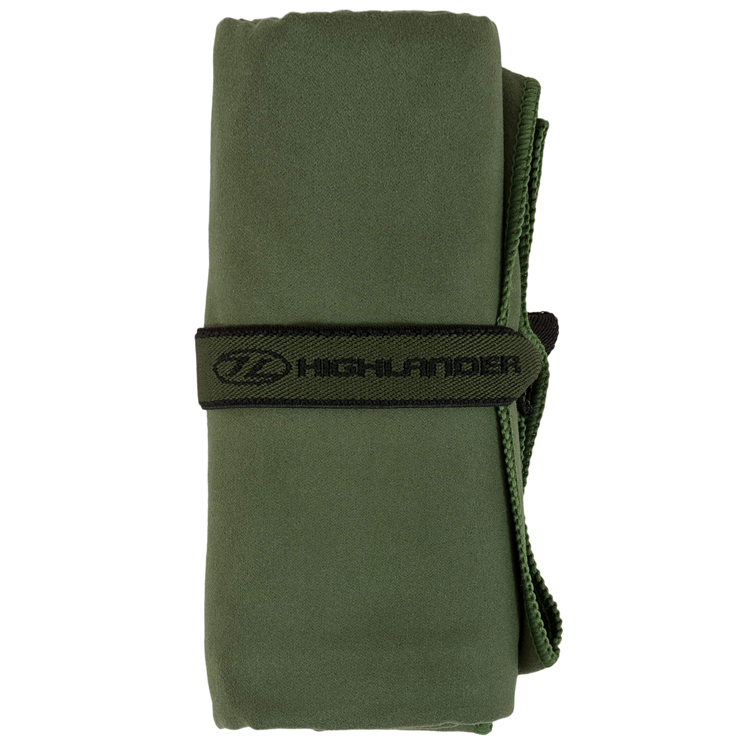 Highlander Microfibre Quick Dry Towel with Carry Bag A Great Range of Ultra Soft and Absorbant Towels Ideal for Camping, Swimming, Hiking, Sports and Holidays (Olive Green, XL)