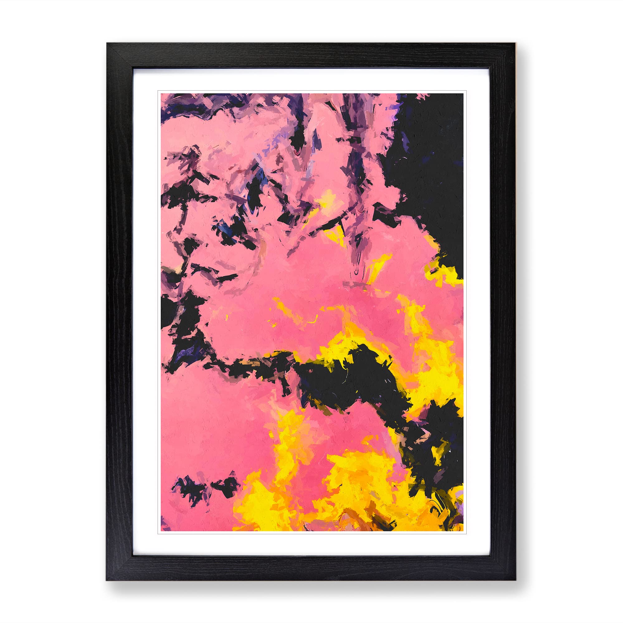 Brilliant Form Abstract Framed Print | A3 Black Framed Wall Art | Ready to Hang | Abstract Fantasy Picture | Living Room Bedroom Lounge Office