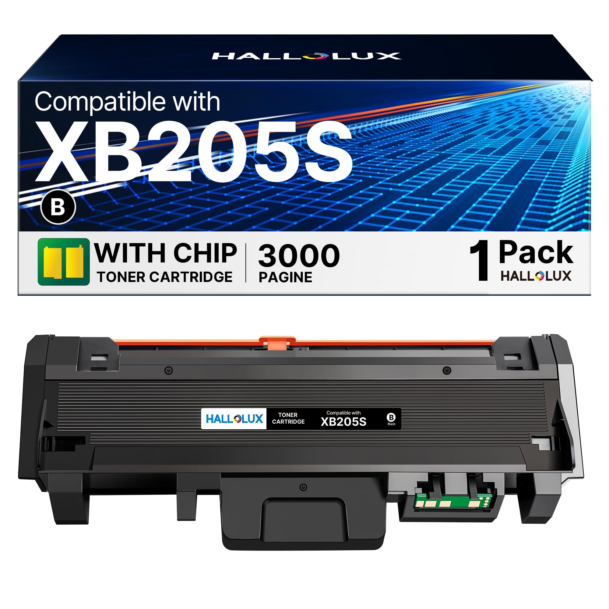 HALLOLUX B210 Compatible Toner Cartridges for Xerox B205 B210 B215 for B215DNI B205NI B210DNI B205MFP B215MFP 106R04347 (Black, 1-Pack)