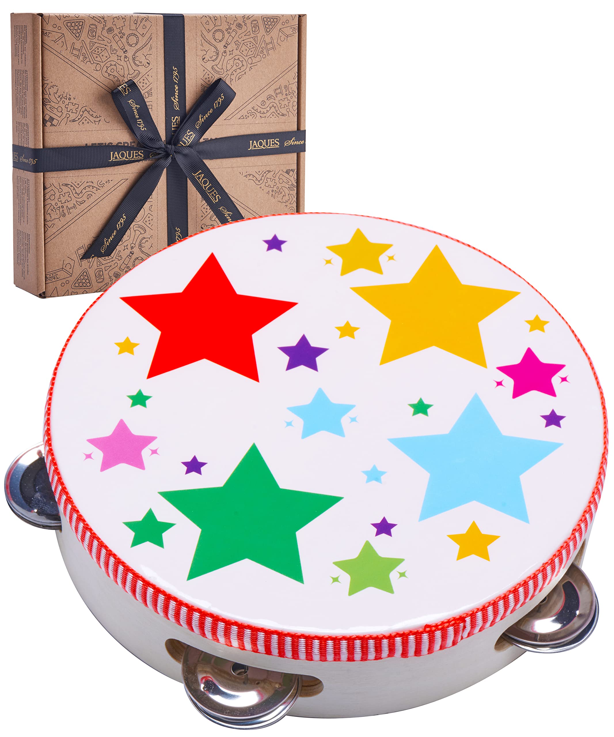 Jaques of London Tambourine for Kids | Baby Musical Toys for 1 year old + | Developmental Wooden Toys | Gifts for Boys and Girls | Since 1795