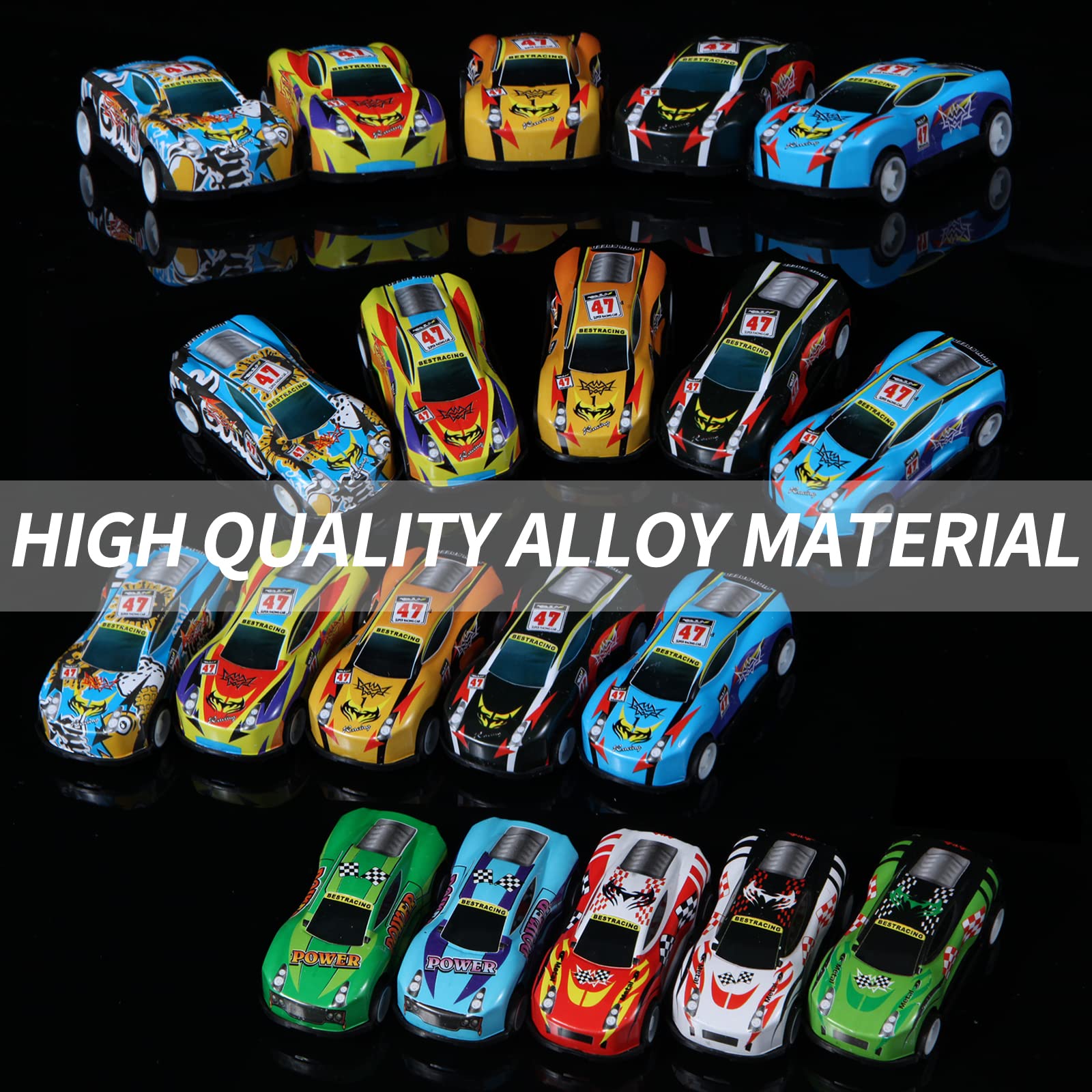 28 Pack Pull Back Cars for Kids, Mini Vehicles Toy Bulk Party Favor Race Cars Toys, Goodie Bag Stuffers, Pinata Fillers for Boys Girls Toddlers