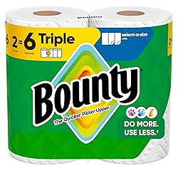 Bounty Select-A-Size Paper Towels, White, 2 Triple