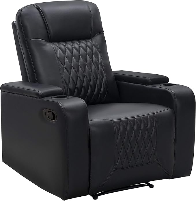 Amazon.com: Abbyson Living Faux Leather Upholstered Manual Reclining
