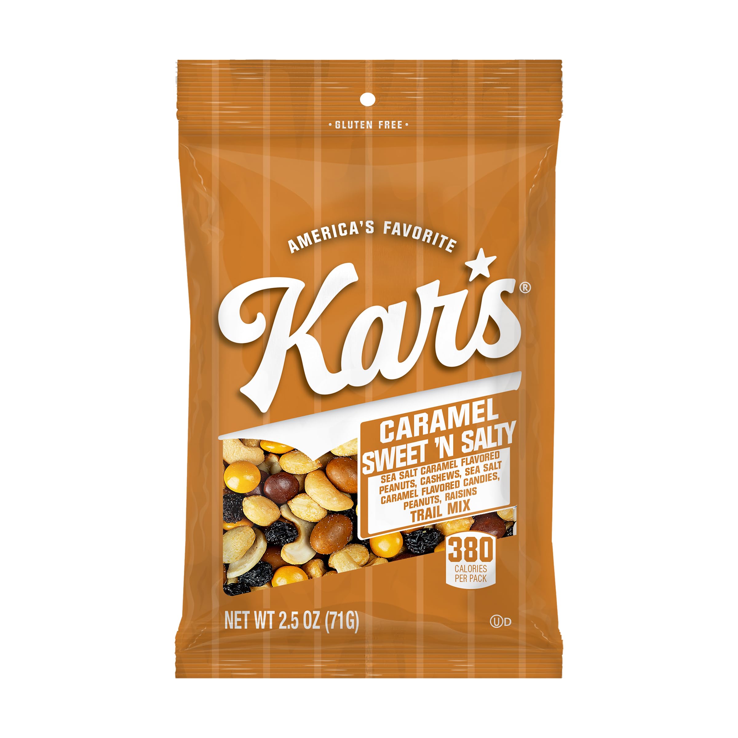 Kar’s Nuts Caramel Sweet ‘N Salty Trail Mix, 2.5 oz Grab & Go Bags, Individual Snack Packs (Pack of 42), Gluten-Free Trail Mix Snacks Image