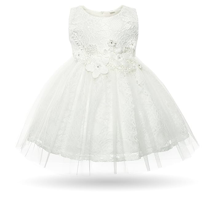 Cielarko Vestito Battesimo Bambina Ragazze Eleganti Neonata Pizzo ...