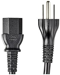Amazon Basics PC Power Cord, 10 feet, 5-Pack, AC