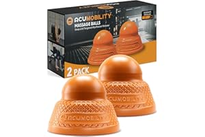 Acumobility Massage Ball Roller 2 Pack - Trigger Point - Massage Balls Massage Roller Ball - Foot Massage Ball - Physical Therapy Ball