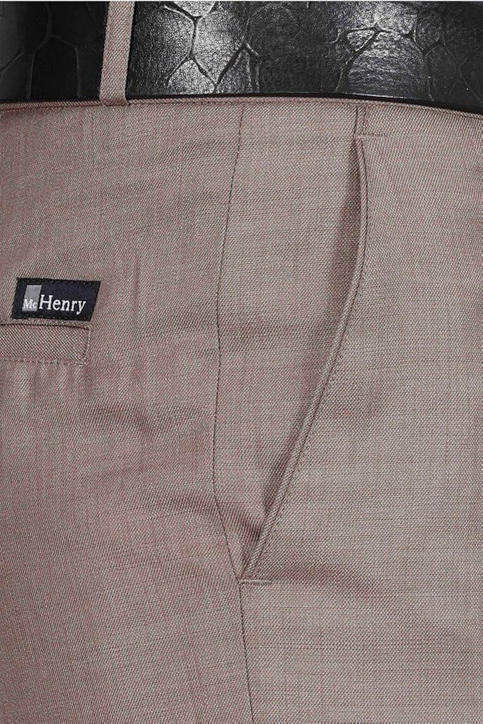 mchenry men's solid formal regular fit trousers