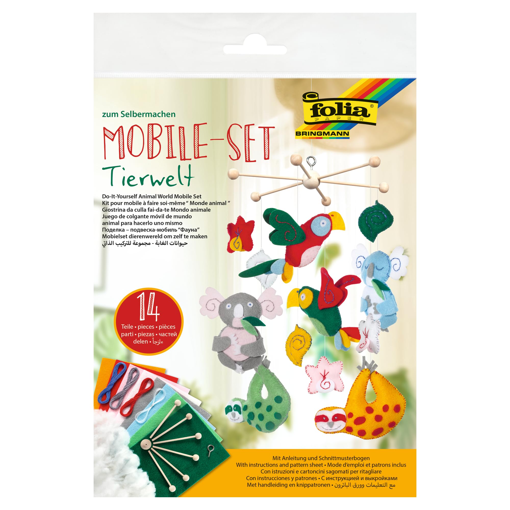 Folia 22859 Craft Set, Animal World