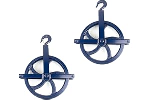 RK Safety RK-GW12 Heavy-Duty 12 -Inch Diameter Gin Wheel, Gin Block (Set of 2)
