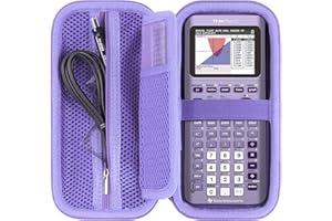 RIYADAone Hard Case Replacement for Texas Instruments TI-84 Plus CE/TI-84 Plus/TI-Nspire CX II CAS/TI-Nspire CX II/TI-83 Plus/TI-89 Titanium/TI-85 / TI-86 Color Graphing Calculator (Purple Case)