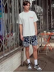 DIOTSR Mens Paisley Graphic Shorts Athletic