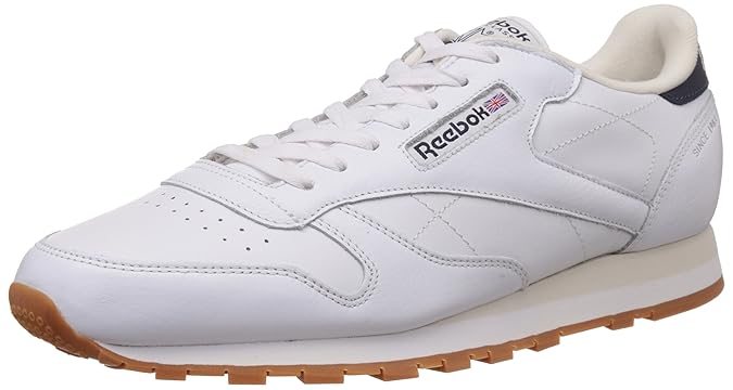 reebok classic leather rm mens white leather athletic training shoe