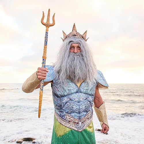 King Triton Costume, Official Disney The Little Mermaid Live Action  Costume, Adult Size Large/XL (42-46) in Kenya | Whizz Costumes