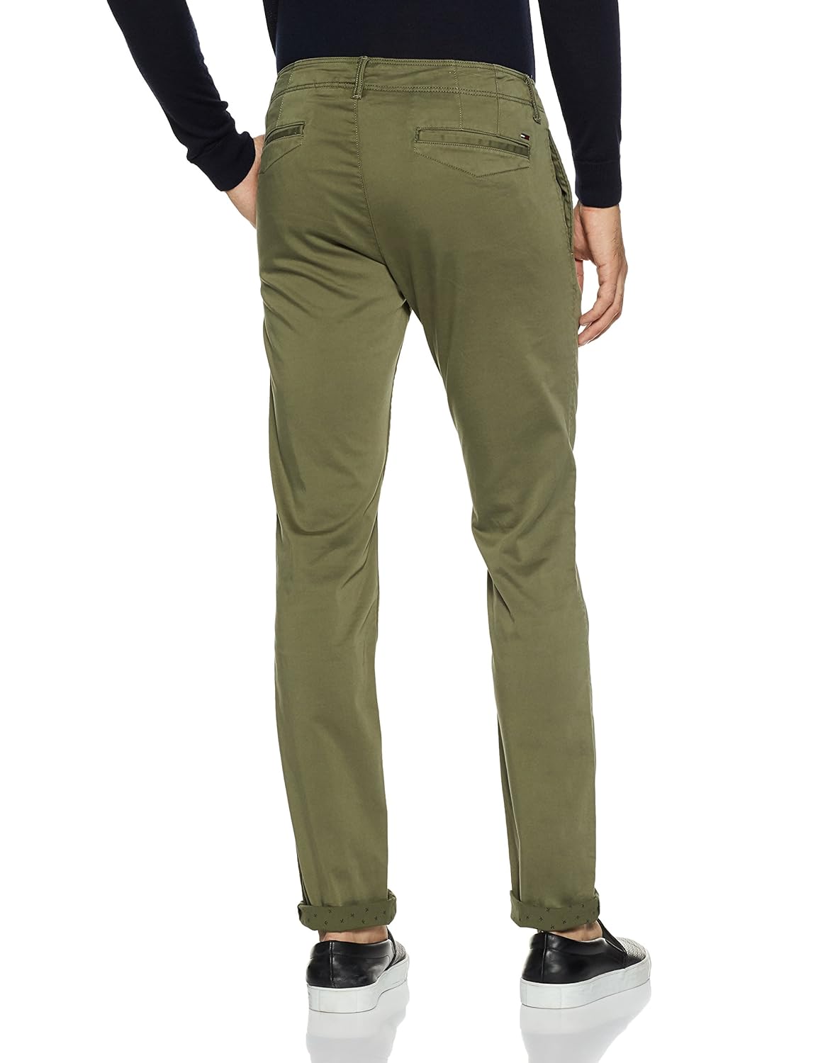 tommy hilfiger men's chino fit casual trousers