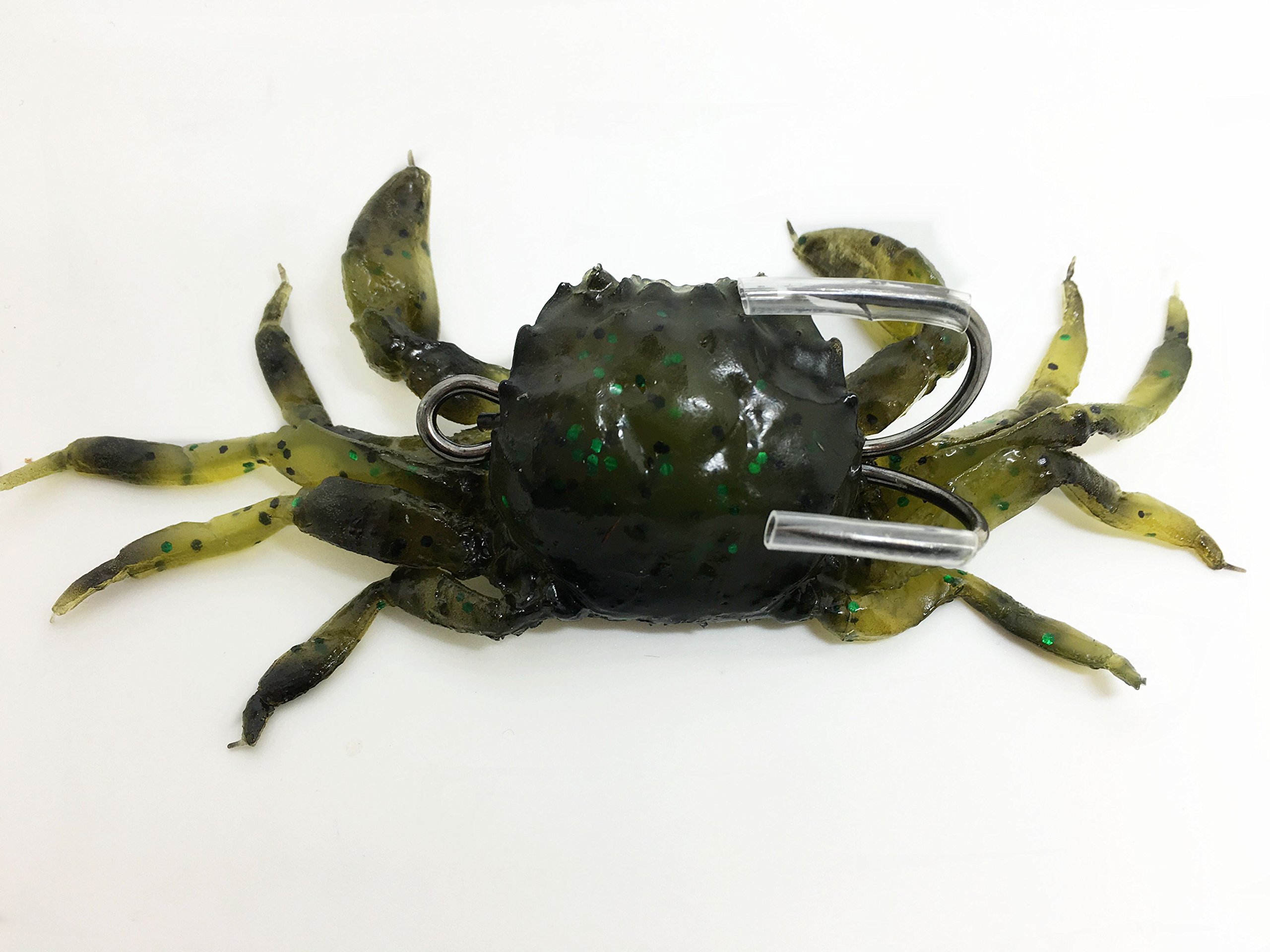 FISHING ADDICT Realistic Crab fishing lure softbait Crazy Crab Green 4.5’’ (120mm) / 33g