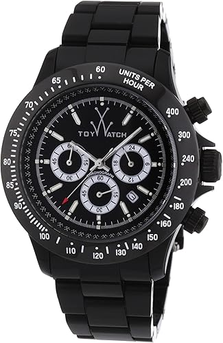 Amazon Com Toywatch Fluo Collection Italian Black Chronograph Analog Plasteramic Watch Fl49bkwh Toywatch Watches