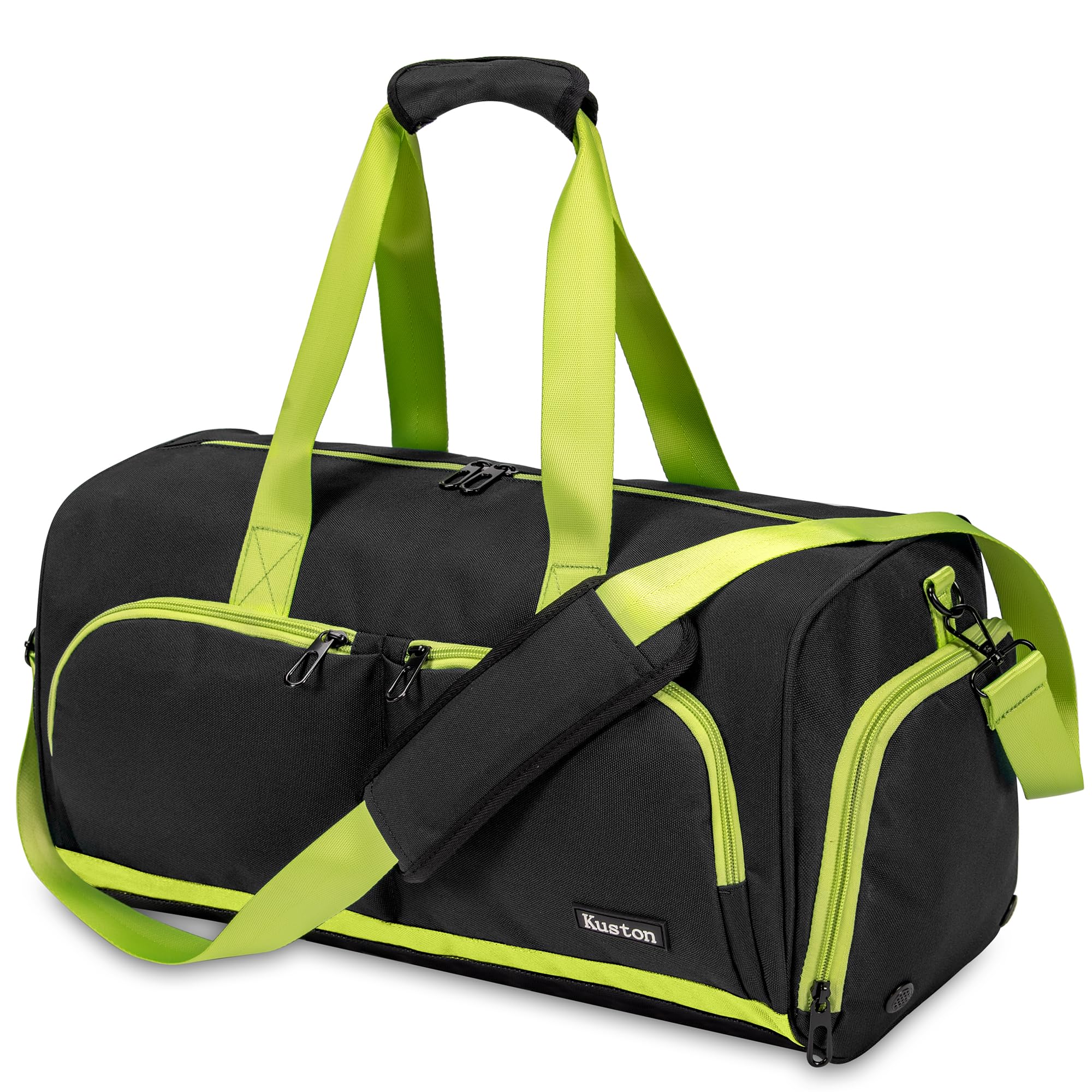 Photo 1 of Kuston Sports Gym Bag with Shoes Compartment &Wet Pocket Gym Duffel Bag Overnight Bag for Men and Women